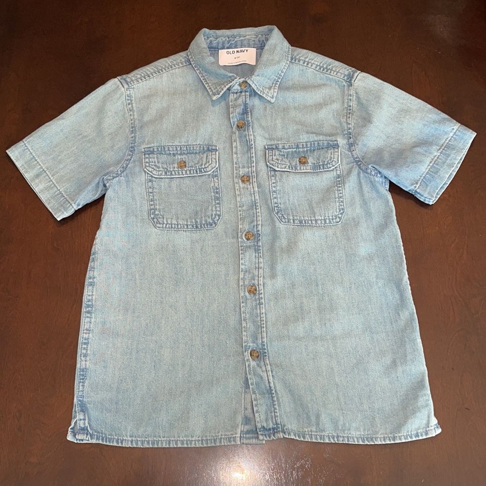 Old Navy button-front denim shirt